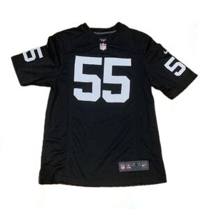 RIHANNA Rolando McClain #55 Las Vegas Raiders mens Nike Game Jersey Size XL